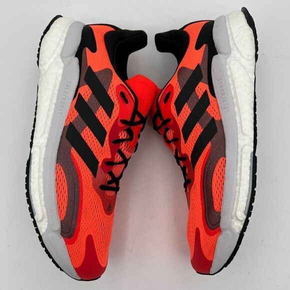 adidas SOLARBOOST 3 Shoes - Solar Red | Men's 13 running training Neon - Picture 5 of 11